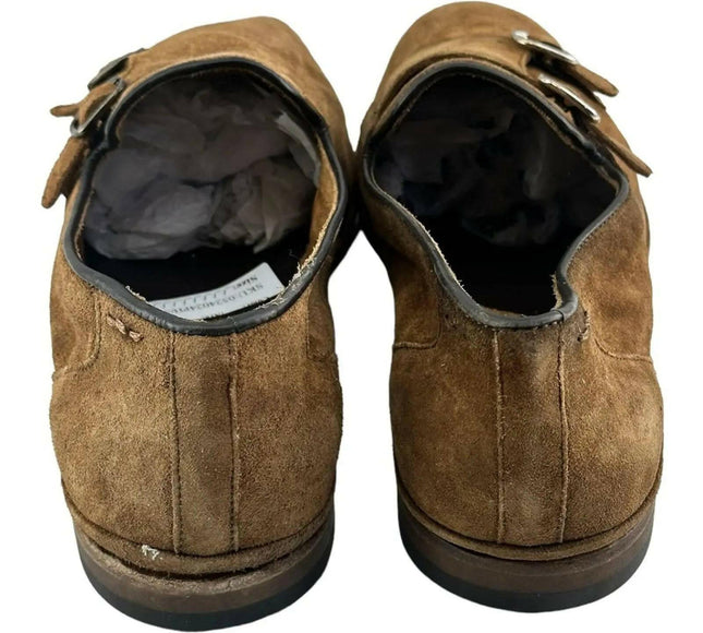 ALEXANDER HOTTO Vintage Effect  Double Monk   strap Loafer (Men's ).