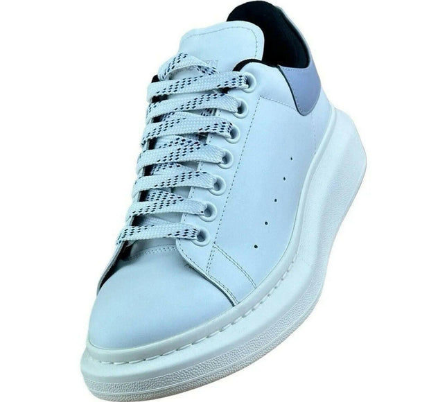 Alexander McQueen Oversized White Spring Blue Sneaker ( Men).
