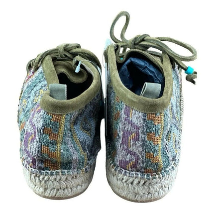 Taji Women’s Shoes Suede Olive Green Size 42| 10 Made In Spain Espadrilles.