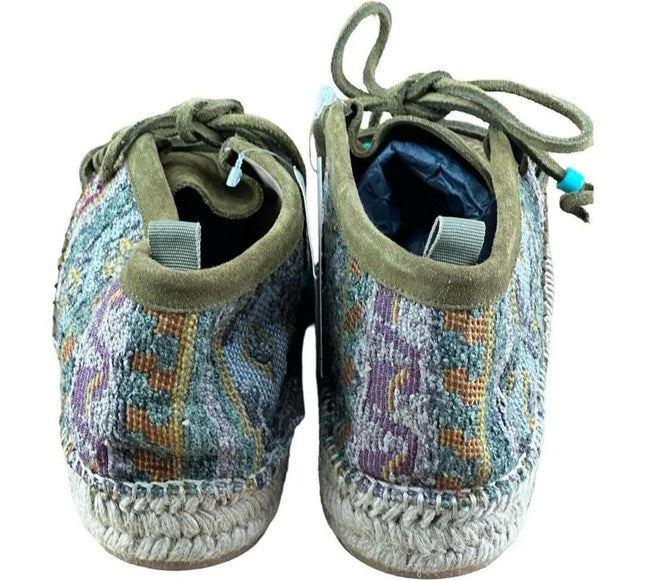 Taji Women’s Shoes Suede Olive Green Size 42| 10 Made In Spain Espadrilles.