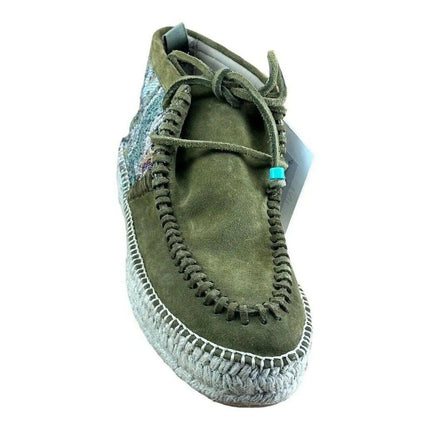 Taji Women’s Shoes Suede Olive Green Size 42| 10 Made In Spain Espadrilles.