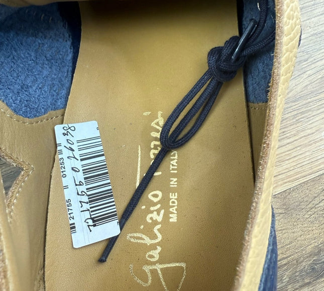 Galizio Torresi Men’s Blue  Leather Dress Shoes Oxford Size US 9|42 EU.