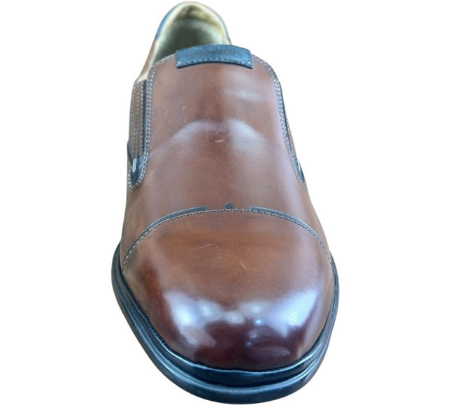 Galizio Torresi Men’s Brown Leather Dress Shoes Oxford Size US 9|42 EU Loafers.