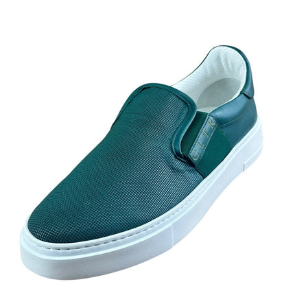 Galizio Torresi Slipper Men’s Leather Extralight Green Casual shoes Size 9|42 EU.