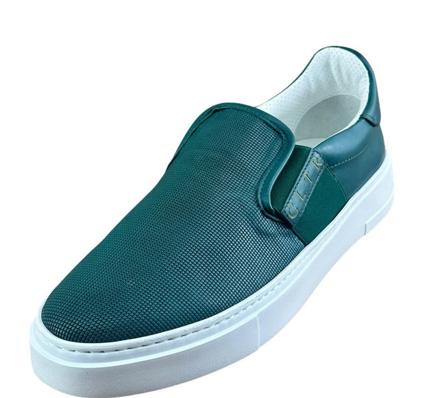 Galizio Torresi Slipper Men’s Leather Extralight Green Casual shoes Size 9|42 EU.