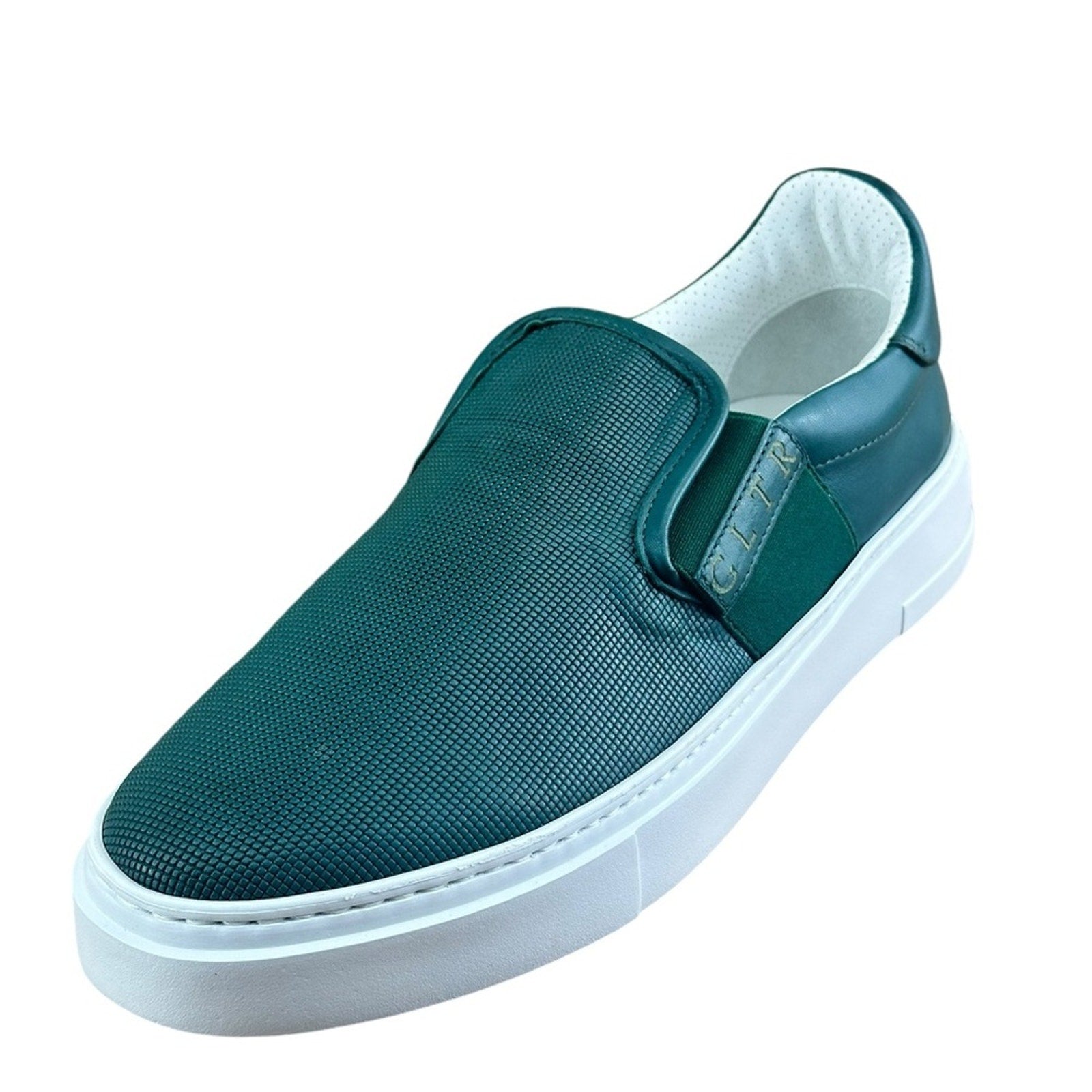 Galizio Torresi Slipper Men’s Leather Extralight Green Casual shoes Size 9|42 EU.