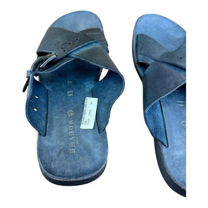 BRADOR Black vintage Slide Sandal Men.