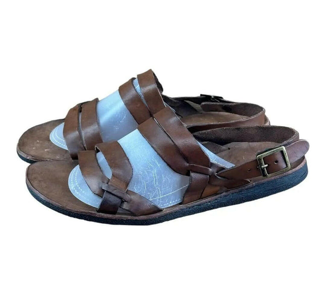 BRADOR Tiger Mahogany  Brown  Sandal Men.
