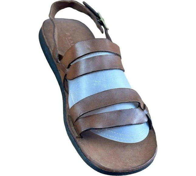 BRADOR Tiger Mahogany  Brown  Sandal Men.
