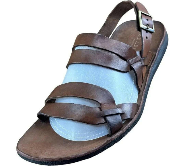 BRADOR Tiger Mahogany  Brown  Sandal Men.