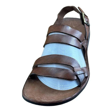 BRADOR Tiger Mahogany  Brown  Sandal Men.