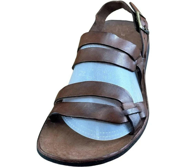 BRADOR Tiger Mahogany  Brown  Sandal Men.