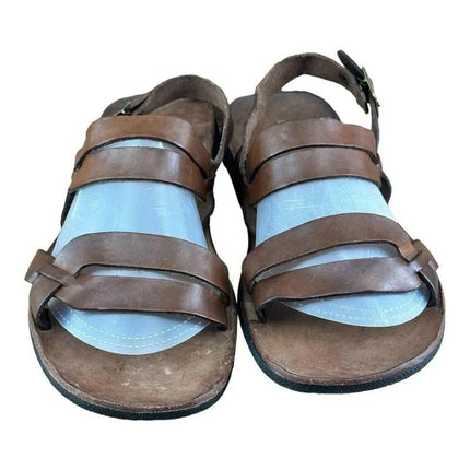 BRADOR Tiger Mahogany  Brown  Sandal Men.