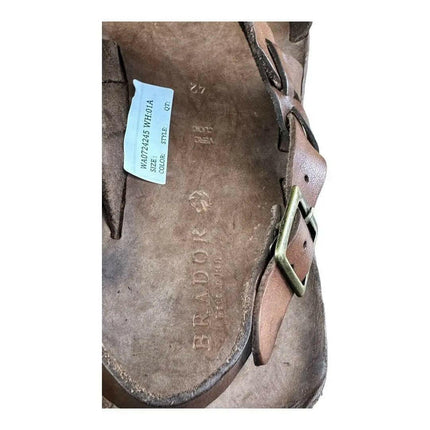 BRADOR Tiger Mahogany  Brown  Sandal Men.