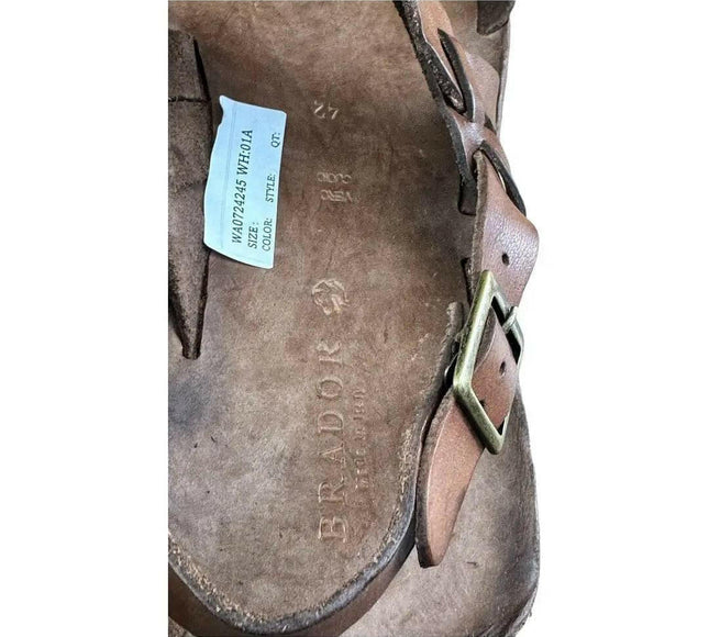 BRADOR Tiger Mahogany  Brown  Sandal Men.