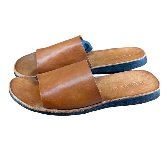 BRADOR  Jack Brown Slide Sandals Men.