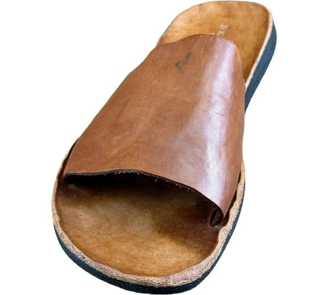 BRADOR  Jack Brown Slide Sandals Men.