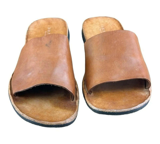 BRADOR  Jack Brown Slide Sandals Men.