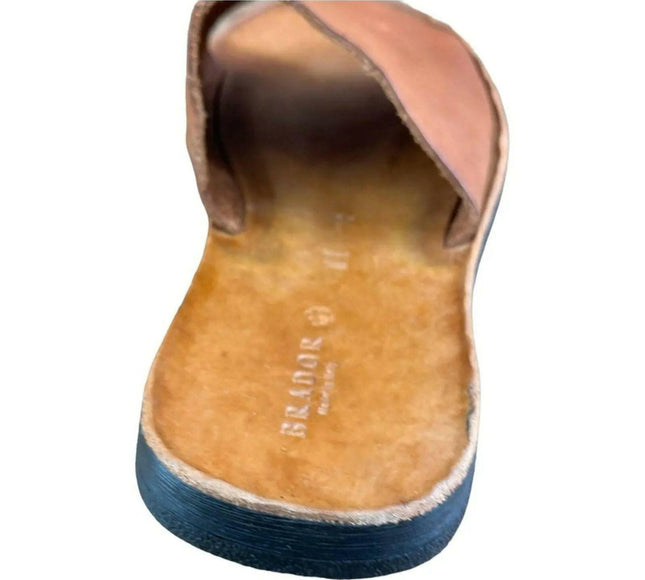 BRADOR  Jack Brown Slide Sandals Men.