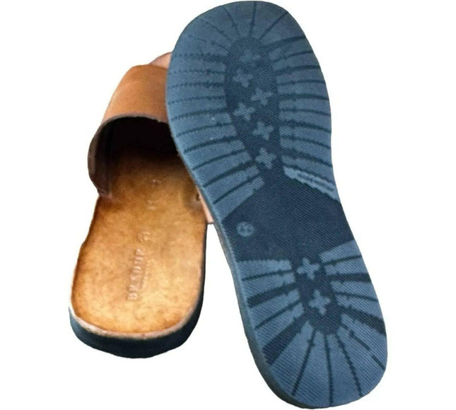 BRADOR  Jack Brown Slide Sandals Men.