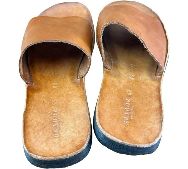 BRADOR  Jack Brown Slide Sandals Men.