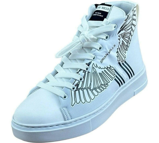 BRIAN MILLS  Fashion Eagle  High top  Sneakers Men.