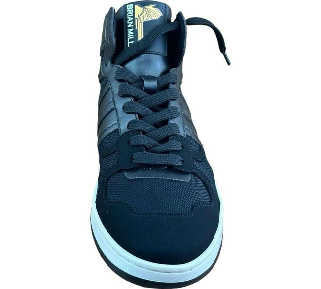 BRIAN MILLS Black High top sneakers  Fashion   Men.
