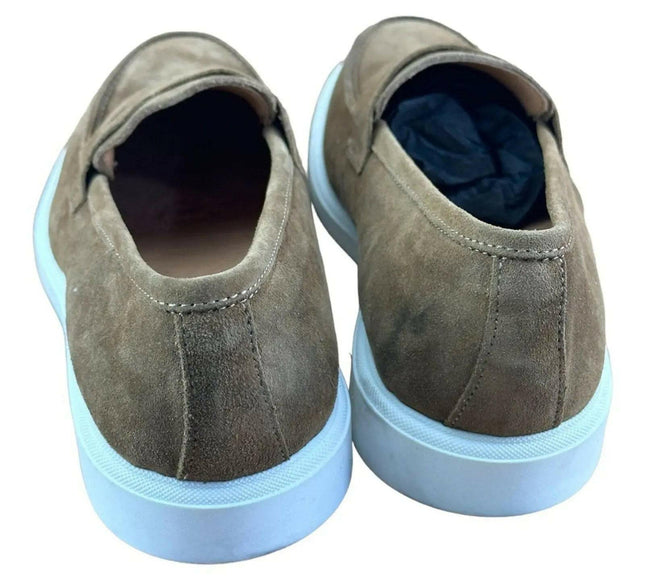Campanile Collection  311 Tapya  Men's  Shoes loafers suede Withe Tan.