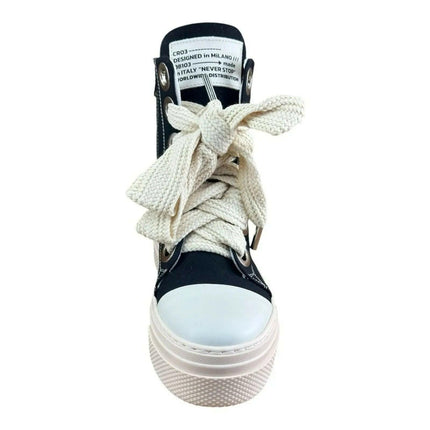 Cristianzerotre CRO3 Calipso 300  Canvas Black Boots.