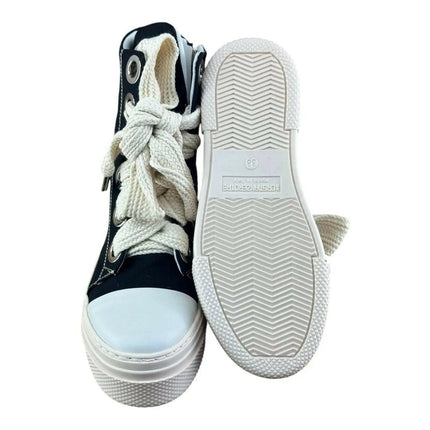 Cristianzerotre CRO3 Calipso 300  Canvas Black Boots.