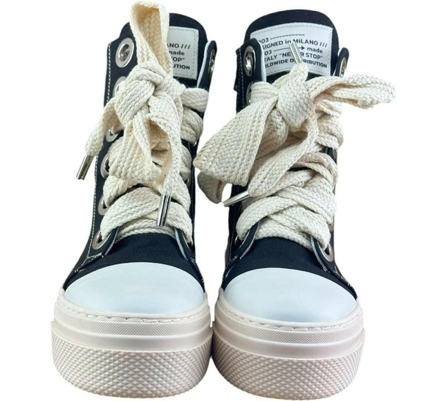 Cristianzerotre CRO3 Calipso 300  Canvas Black Boots.