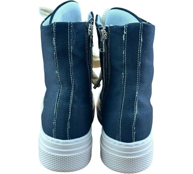 Cristianzerotre CRO3 Calipso 300  Canvas Black Boots.