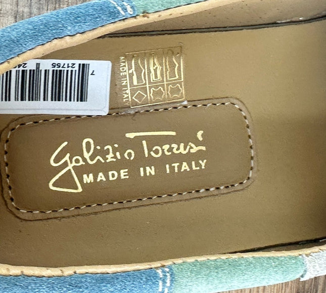 Galizio Torresi Slipper Men’s suede Green Casual shoes Size US 9|42 EU.
