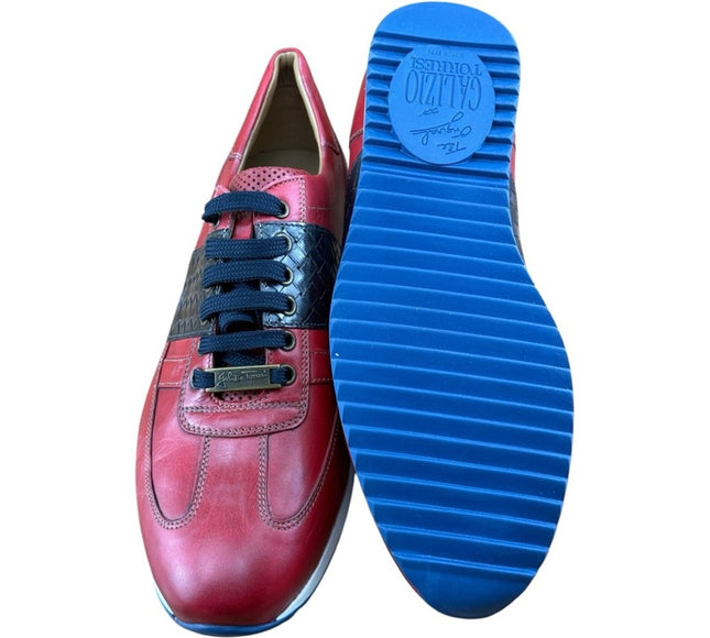 Galizio Torresi Men’s B-Red Casual Sneakers.