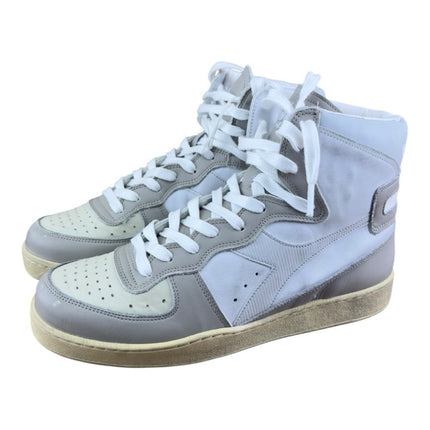 Diadora Heritage Mi Basket Frame Used  Leather High-Top Sneakers Diadora