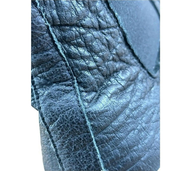 Drudd men Crust Leather boot Black High Top Sneakers.