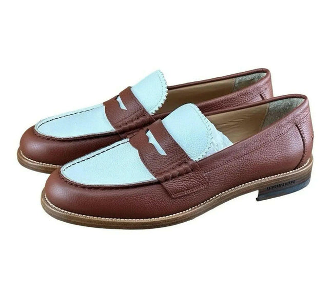 DSQUARED2 BEAU PENNY LOAFERS MEN ( Brown white).