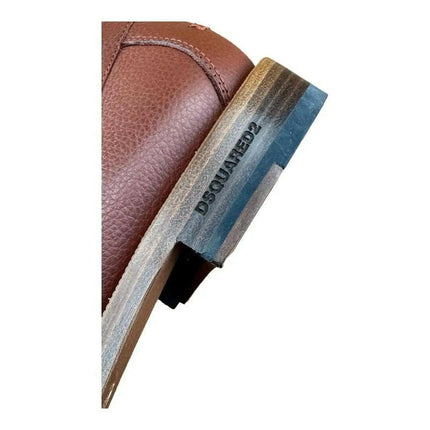 DSQUARED2 BEAU PENNY LOAFERS MEN ( Brown white).