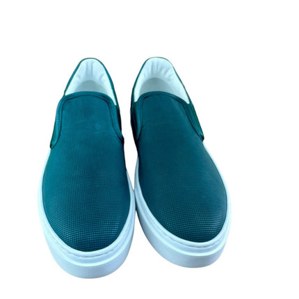Galizio Torresi Slipper Men’s Leather Extralight Green Casual shoes Size 9|42 EU.