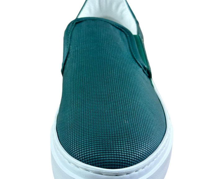 Galizio Torresi Slipper Men’s Leather Extralight Green Casual shoes Size 9|42 EU.
