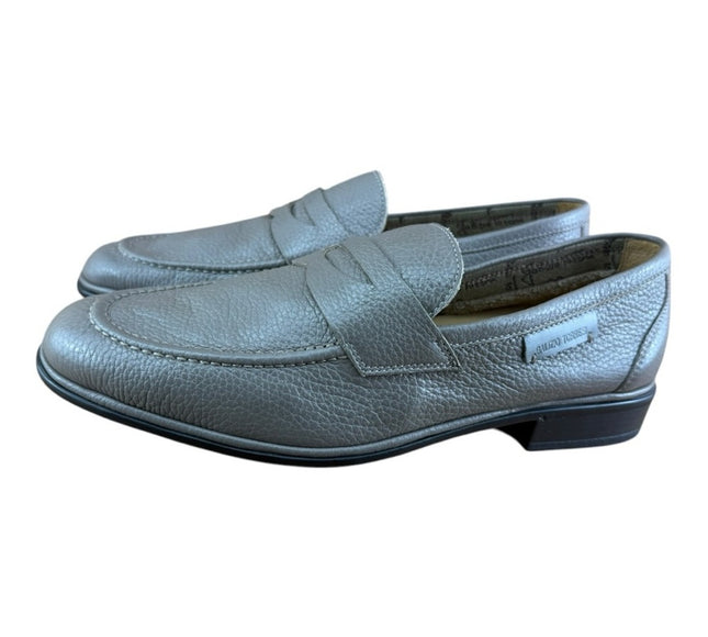 Galizio Torresi Men’s slip on Leather Gray  shoes penny loafers Size 8.5-9 42 EU.