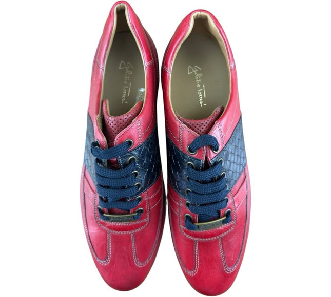 Galizio Torresi Men’s B-Red Casual Sneakers.
