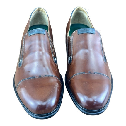 Galizio Torresi Men’s Brown Leather Dress Shoes Oxford Size US 9|42 EU Loafers.