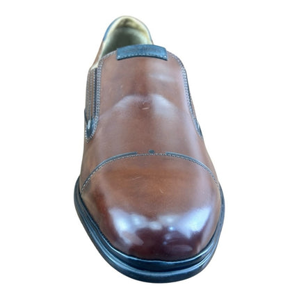 Galizio Torresi Men’s Brown Leather Dress Shoes Oxford Size US 9|42 EU Loafers.