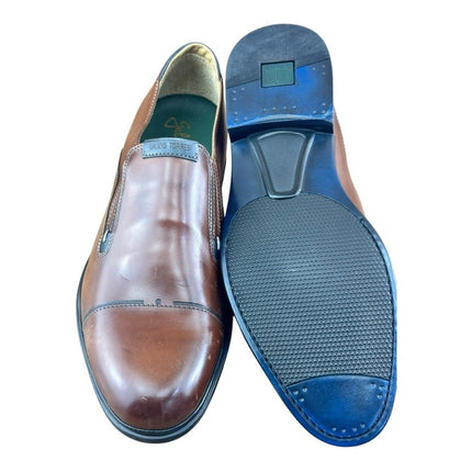 Galizio Torresi Men’s Brown Leather Dress Shoes Oxford Size US 9|42 EU Loafers.
