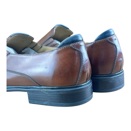 Galizio Torresi Men’s Brown Leather Dress Shoes Oxford Size US 9|42 EU Loafers.