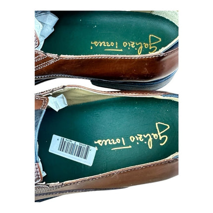 Galizio Torresi Men’s Brown Leather Dress Shoes Oxford Size US 9|42 EU Loafers.