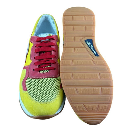 Galizio Torresi Men’s Designer Leather Casual Sneakers size 8.5-9|42 EU Yellow.