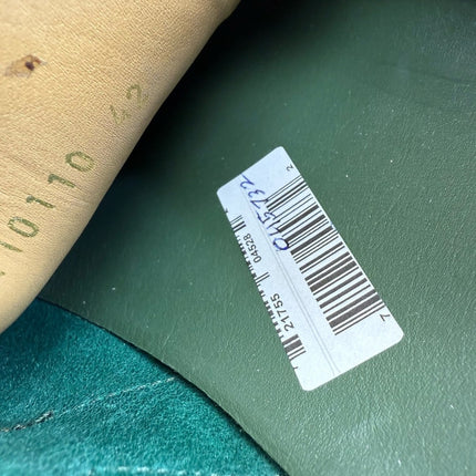 Galizio Torresi Men’s slip on Leather Green Brown shoes penny loafers.