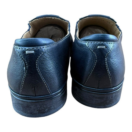 Galizio Torresi Men’s slip on Leather  navy Blue shoes loafers Size 8.5/9|42 EU.